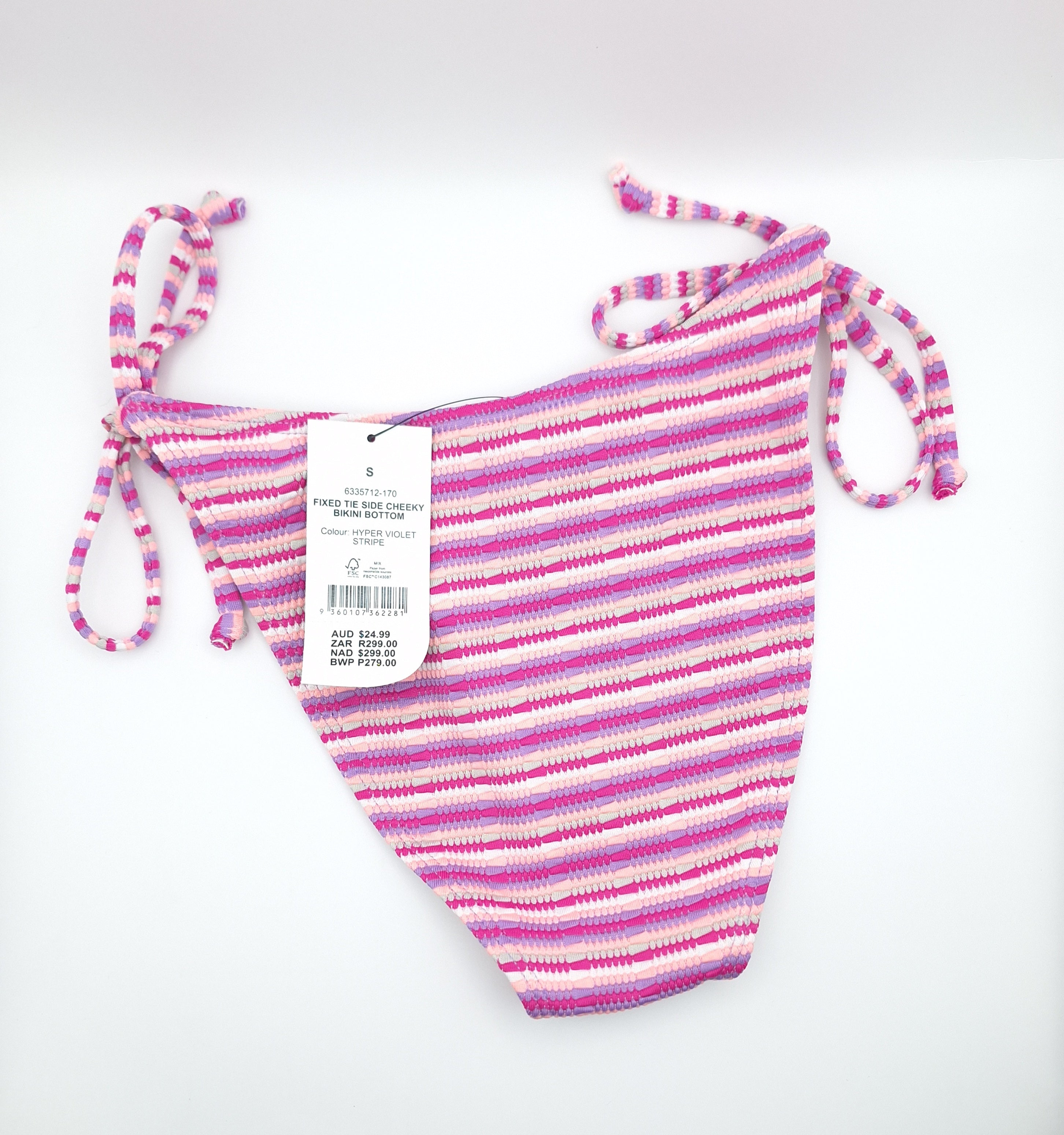 Cotton On Fixed Tie Side Cheeky Bikini Bottom