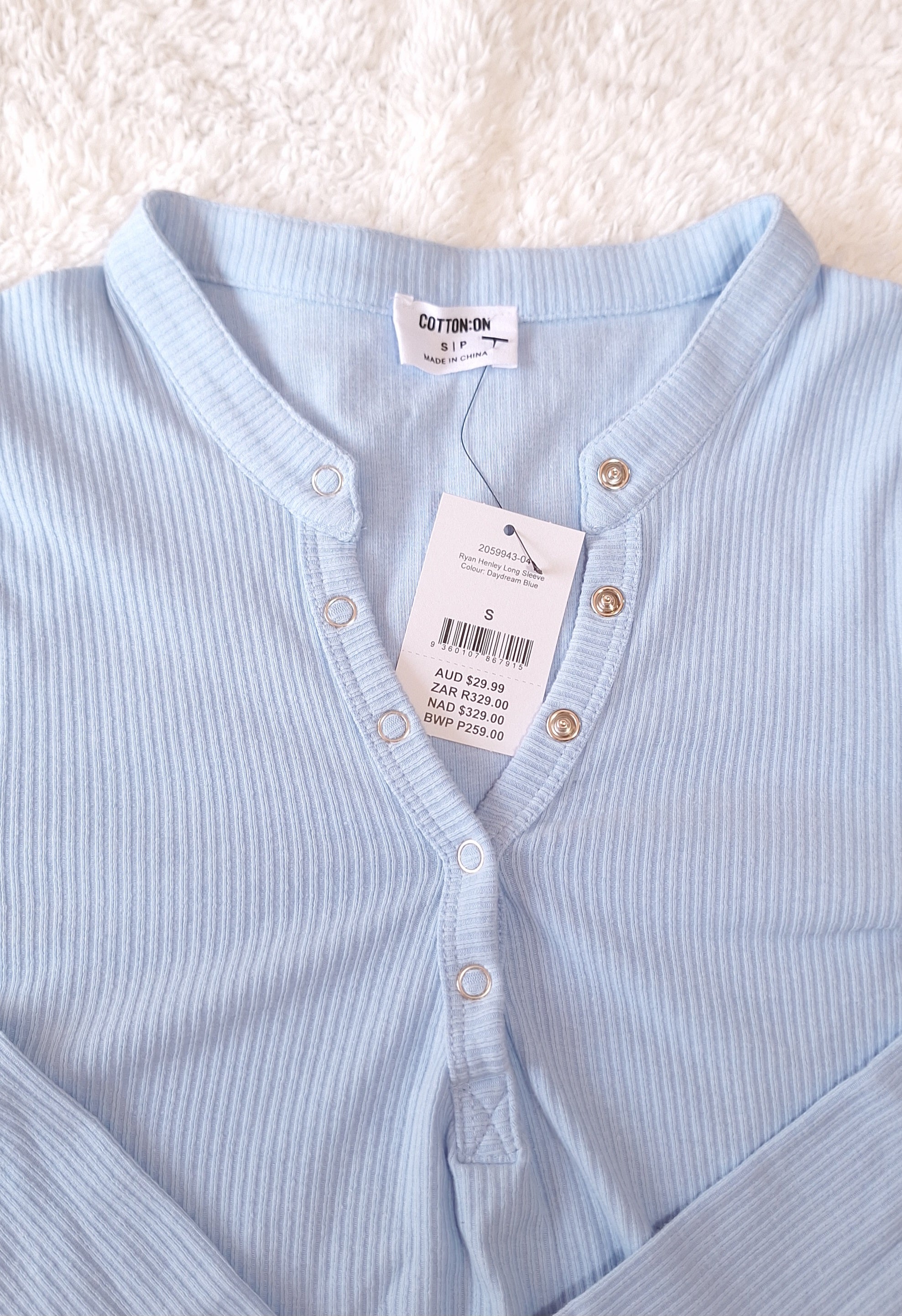 Cotton On Ryan Henley Long Sleeve Top