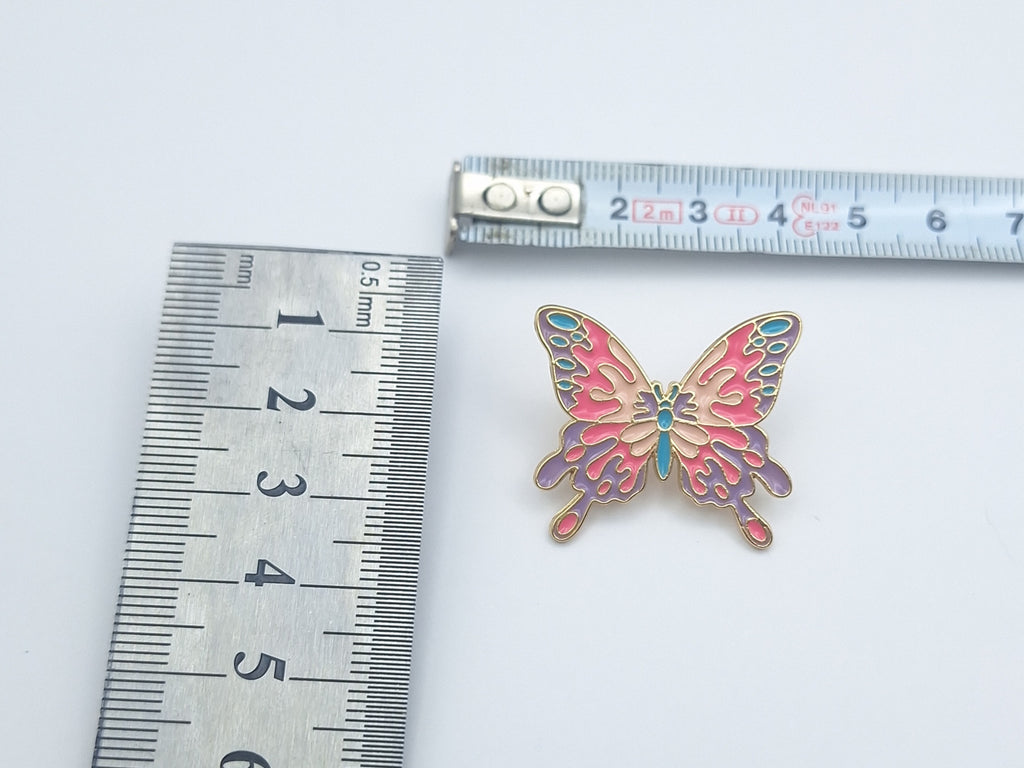 Brooch Pin Enamel Butterfly