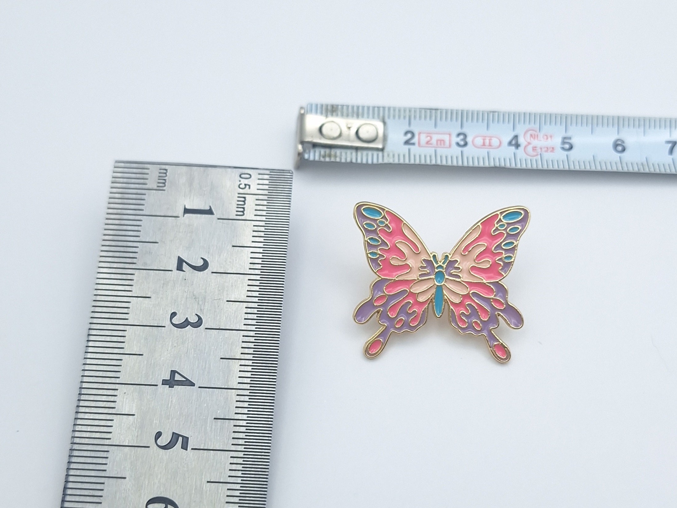 Brooch Pin Enamel Butterfly
