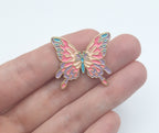Brooch Pin Enamel Butterfly