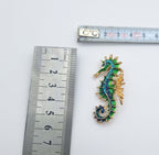 Brooch Pin Enamel Seahorse