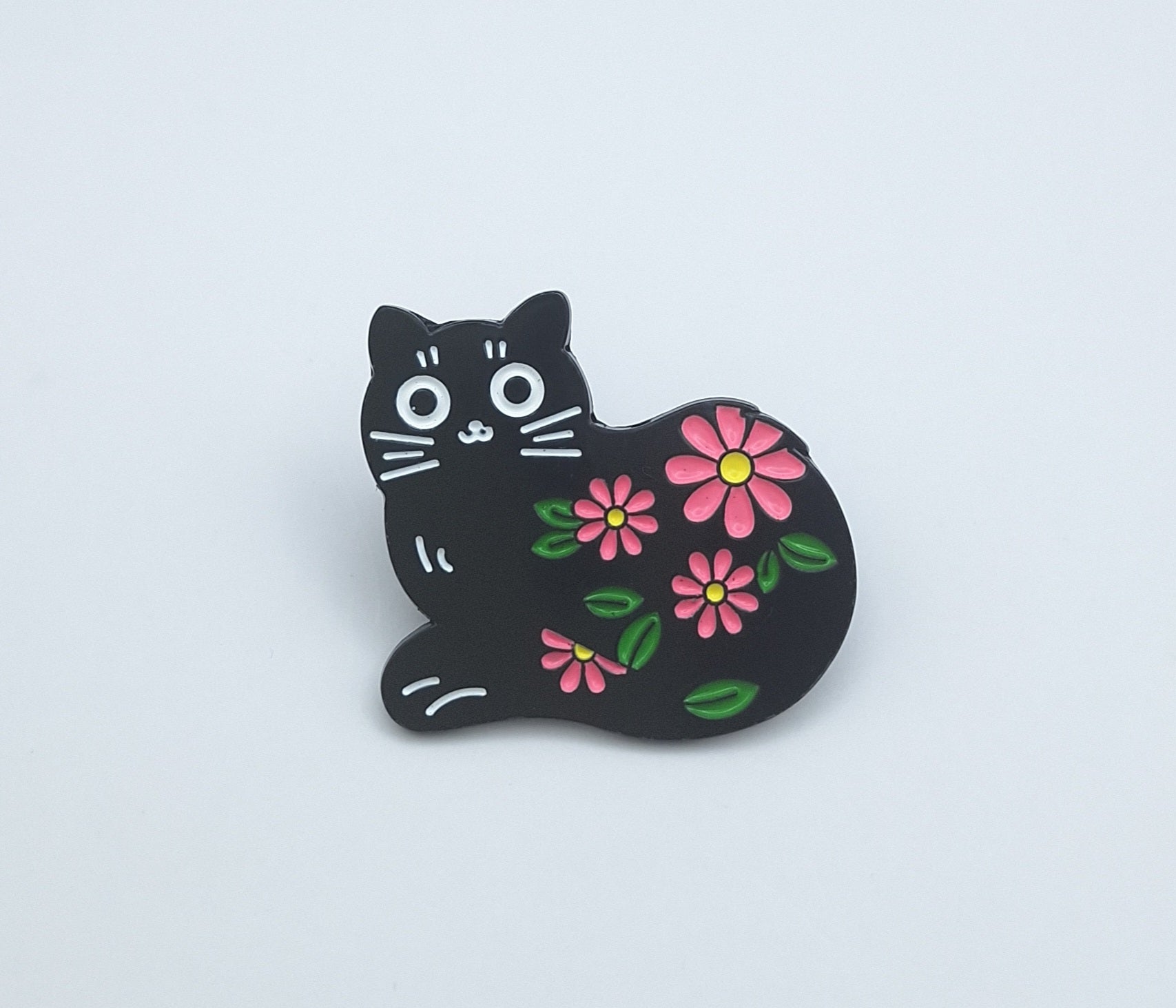 Brooch Pin Daisy the Black Cat