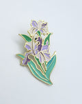 Brooch Pin Iris Flowers