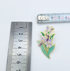 Brooch Pin Iris Flowers