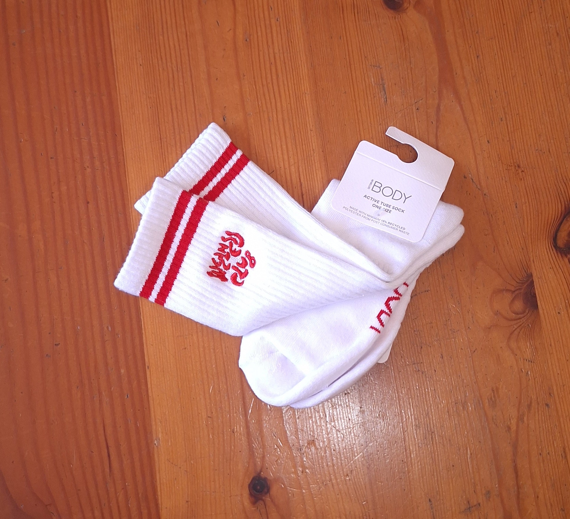 Cotton On Active Tube Sock Wellness Club