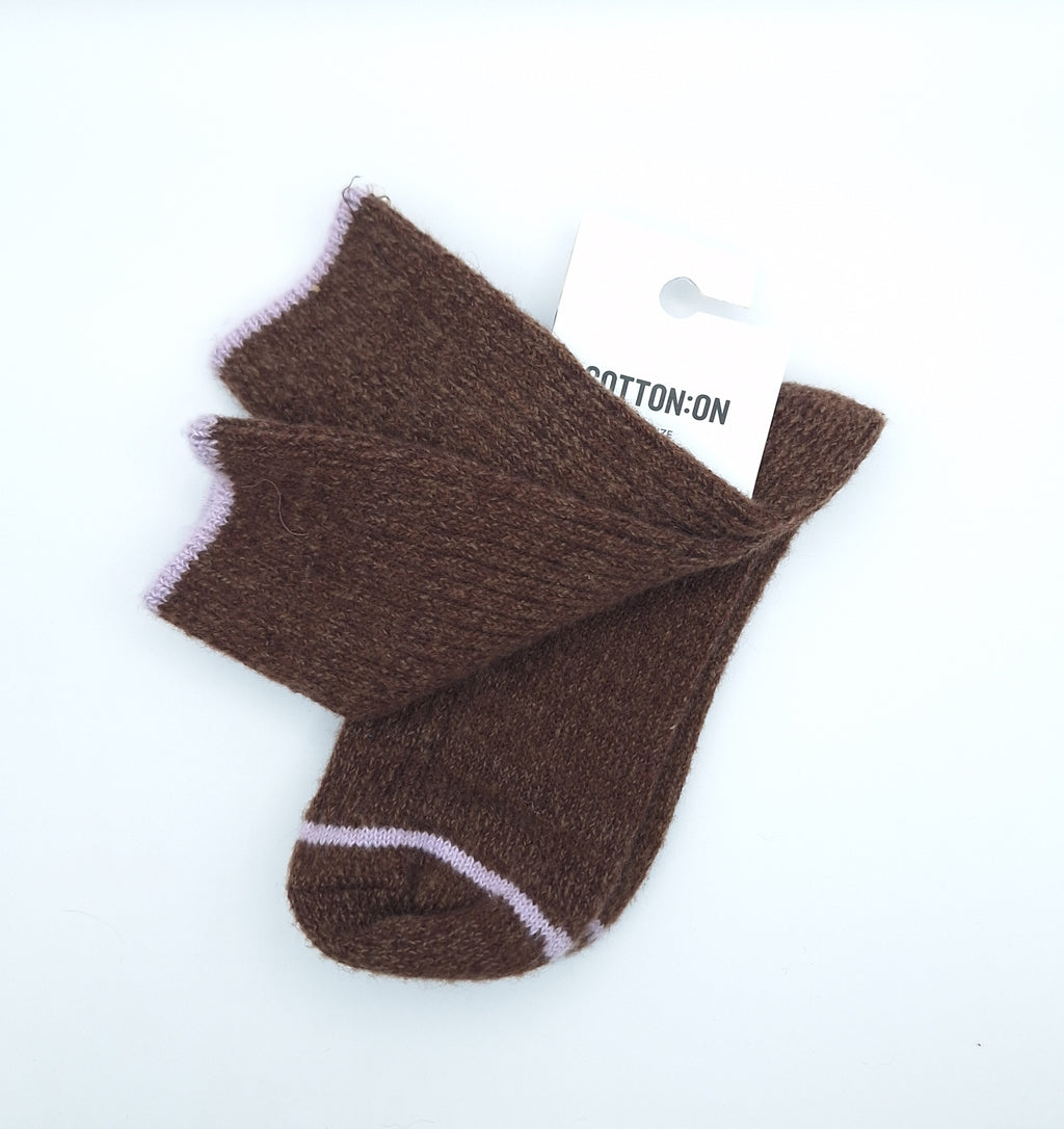Cotton On Brushed Cosy Sock