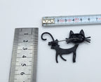 Brooch Pin Polka Dot Heart Kitty