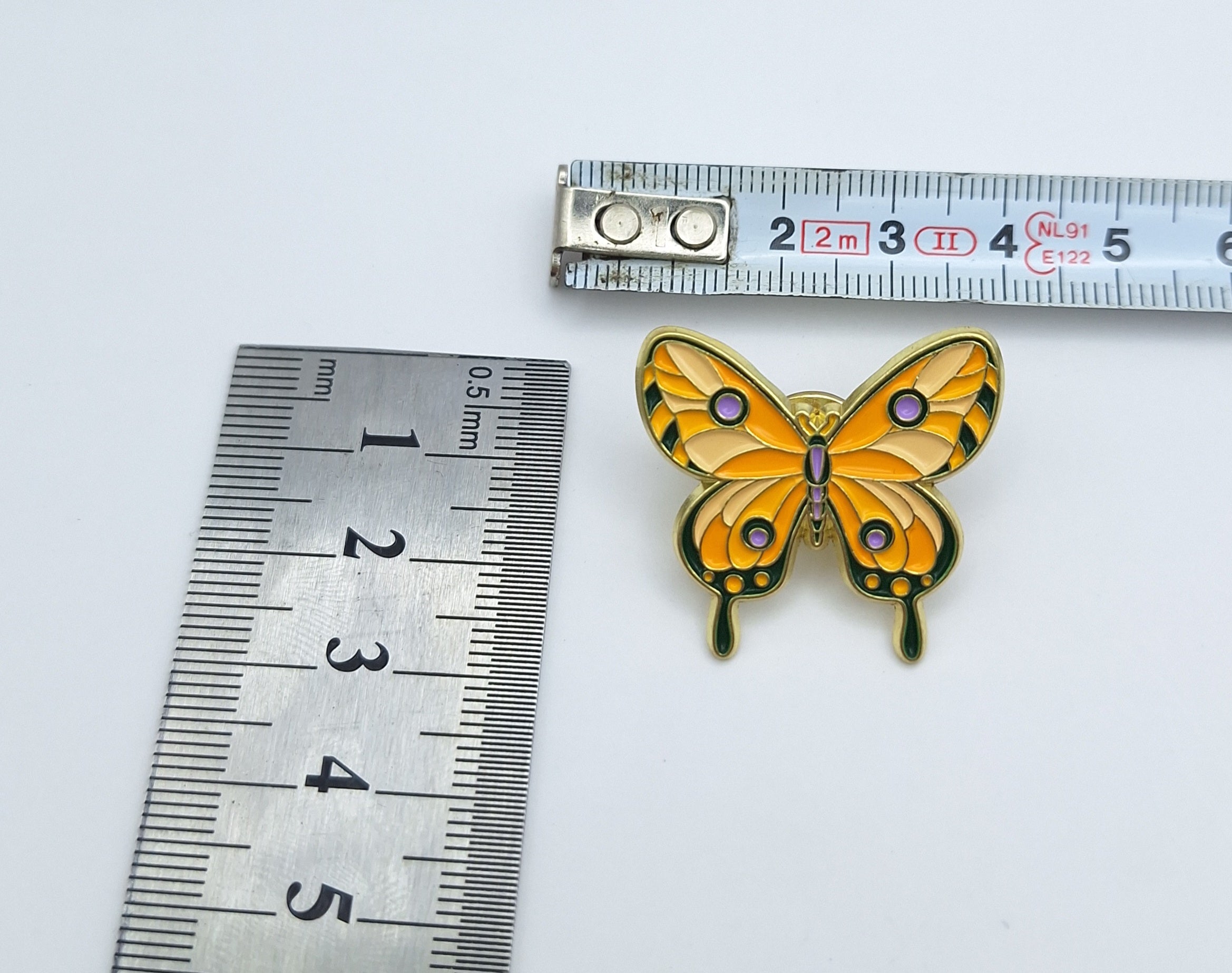 Brooch Pin Enamel Butterfly