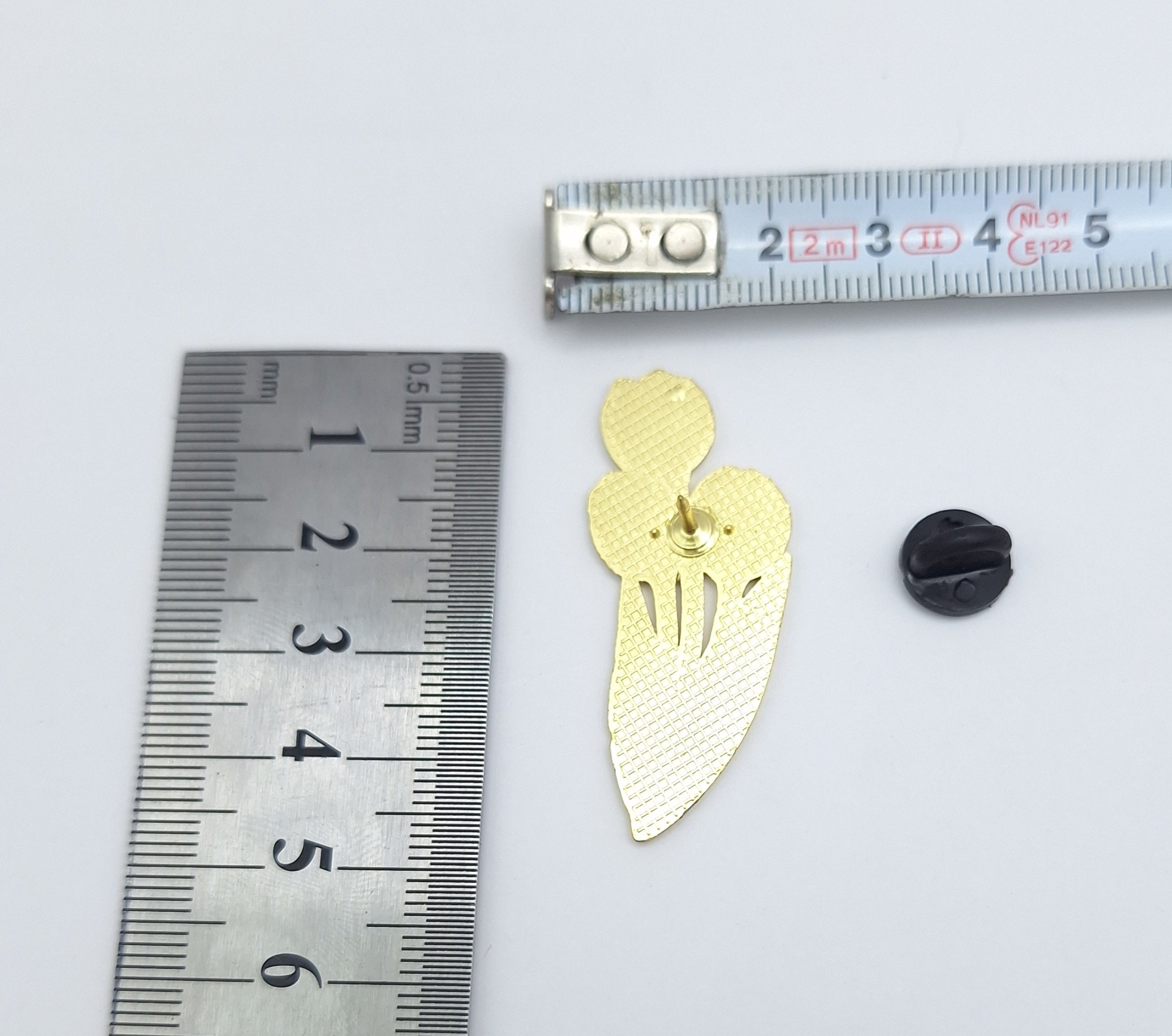 Brooch Pin Tulip Flower, Enamel