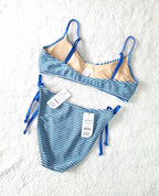 Cotton On Super Scoop Bikini Top, Fixed Tie Side Cheeky Bikini Bottom