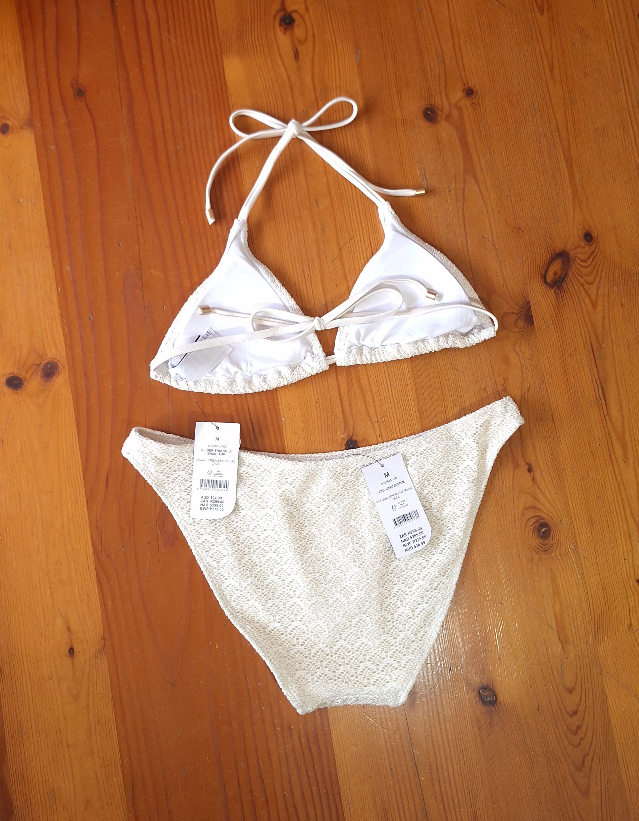 Cotton On Bikini Set Slider Triangle Bikini Top and Full Bikini Bottom