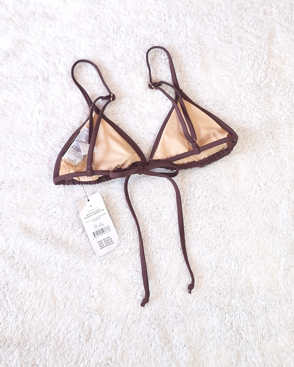 Cotton On Micro Slider Triangle Bikini Top