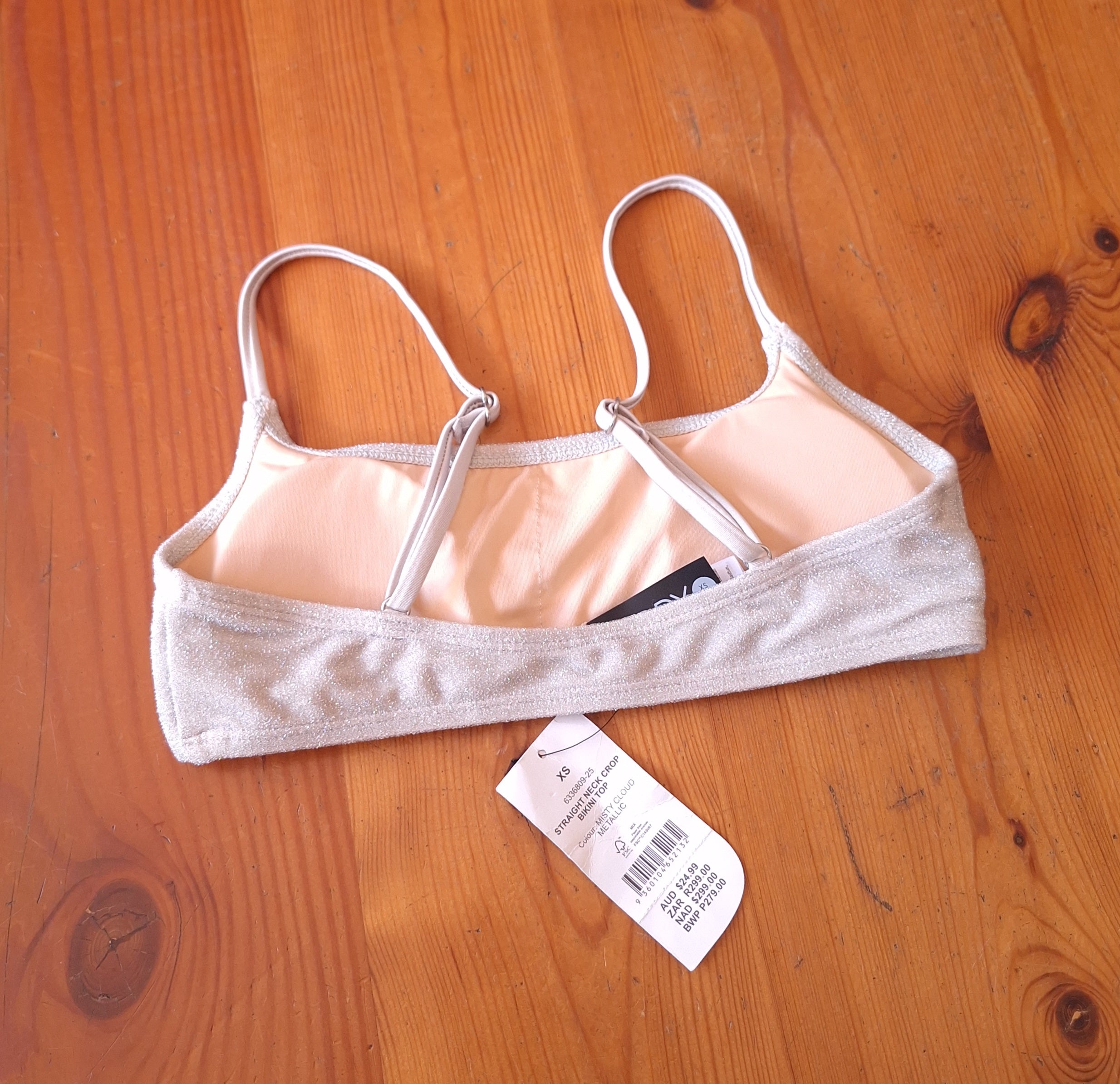 Cotton On Straight Neck Crop Bikini Top