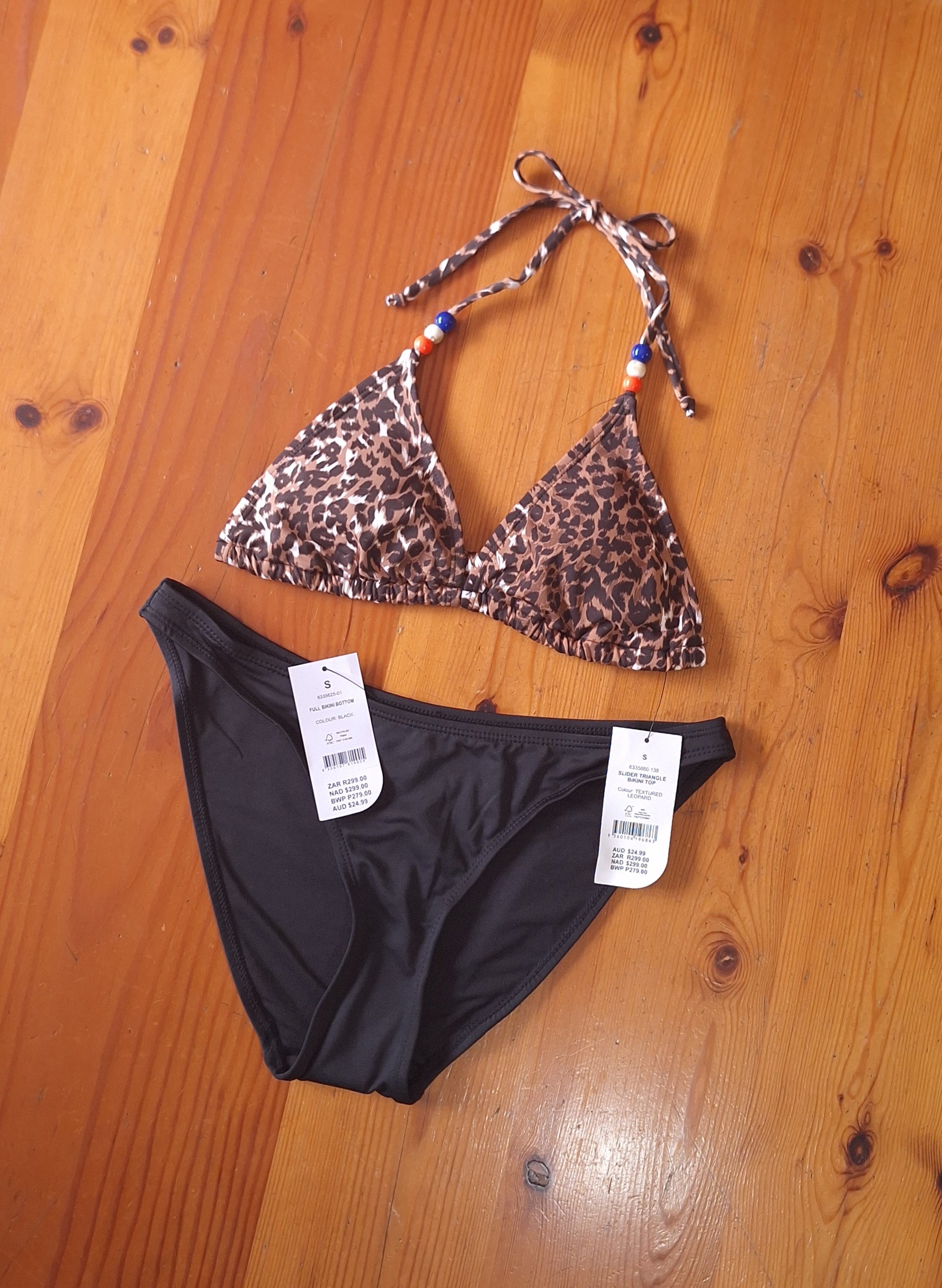 Cotton On Bikini Set Slider Triangle Bikini Top and Full Bikini Bottom