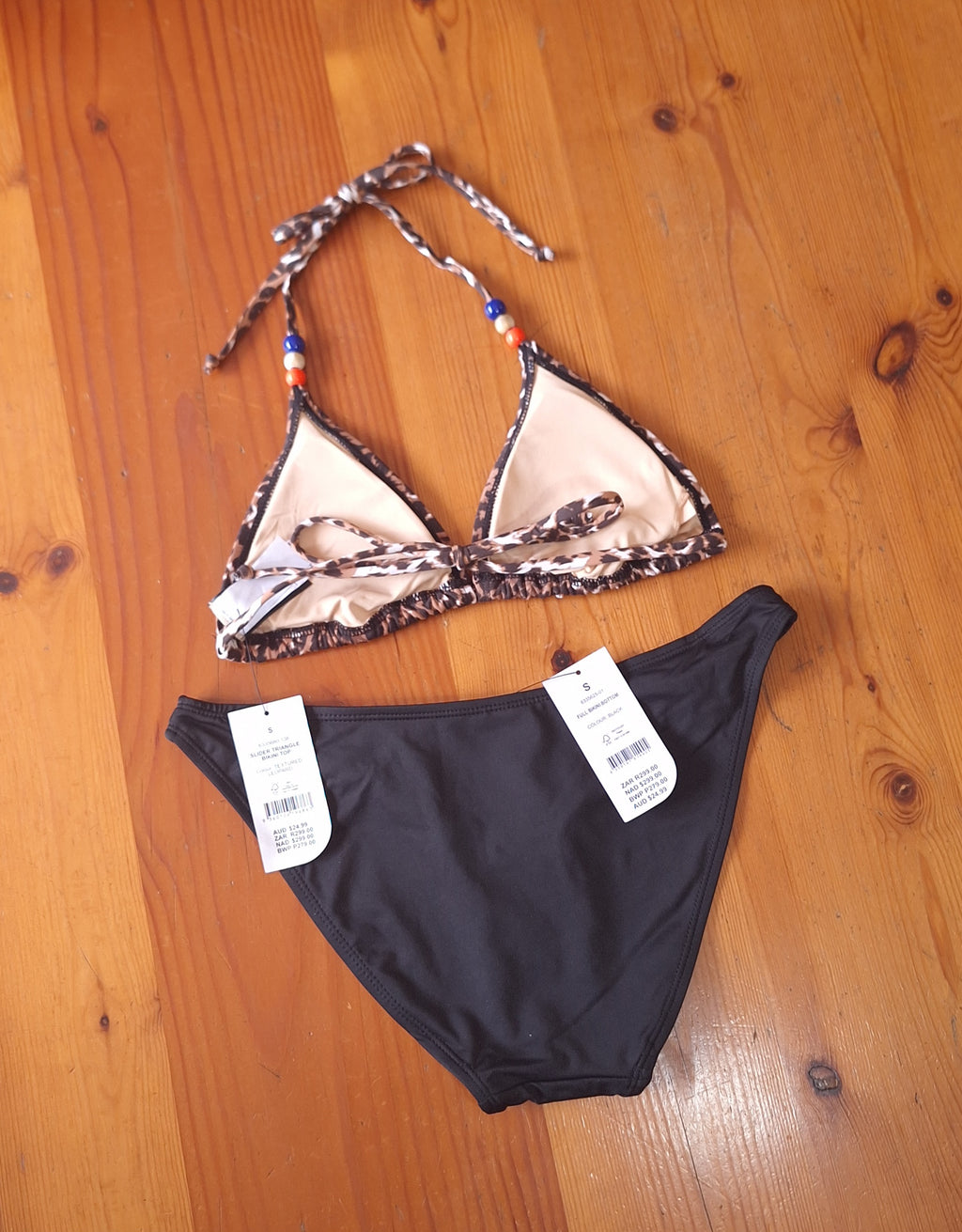 Cotton On Bikini Set Slider Triangle Bikini Top and Full Bikini Bottom