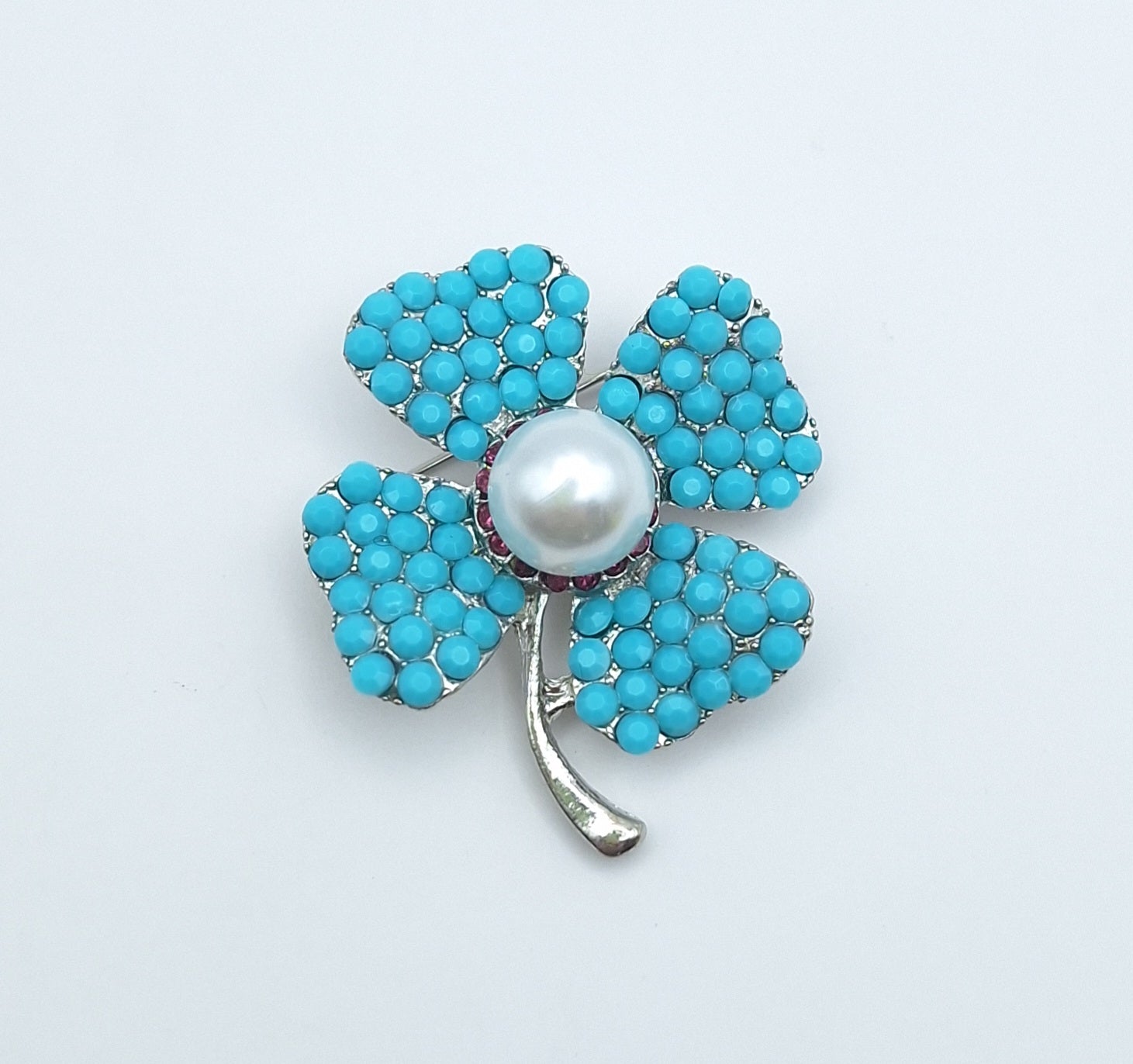 4 Leaf Clover Brooch Pin
