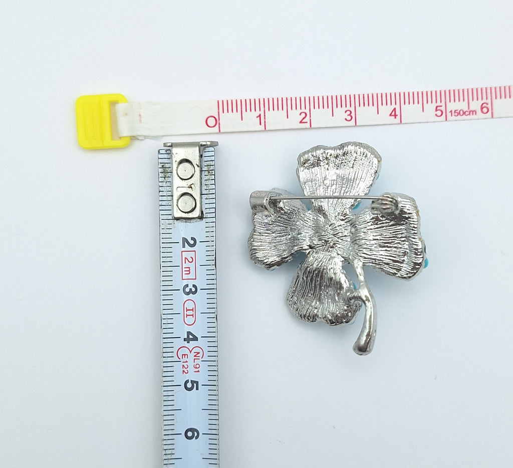 4 Leaf Clover Brooch Pin