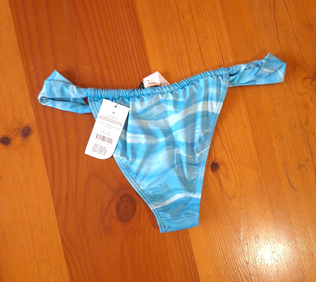 Cotton On Gathered Thick Strap Brazilian Bikini Bottom