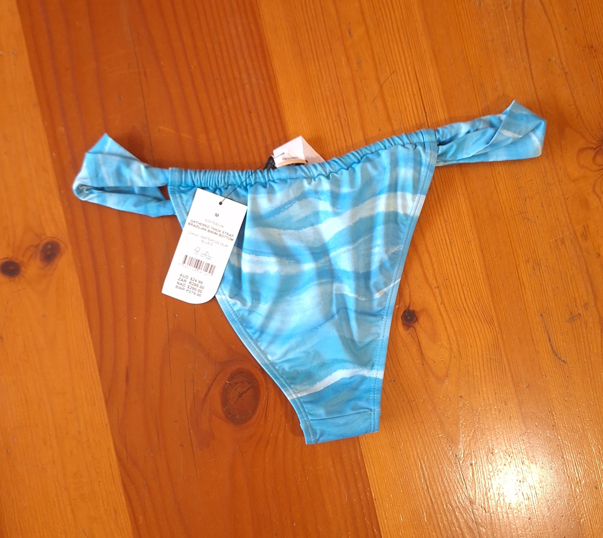 Cotton On Gathered Thick Strap Brazilian Bikini Bottom