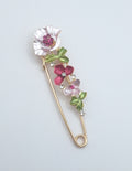 Brooch Pin Flower Rhinestone Corsage