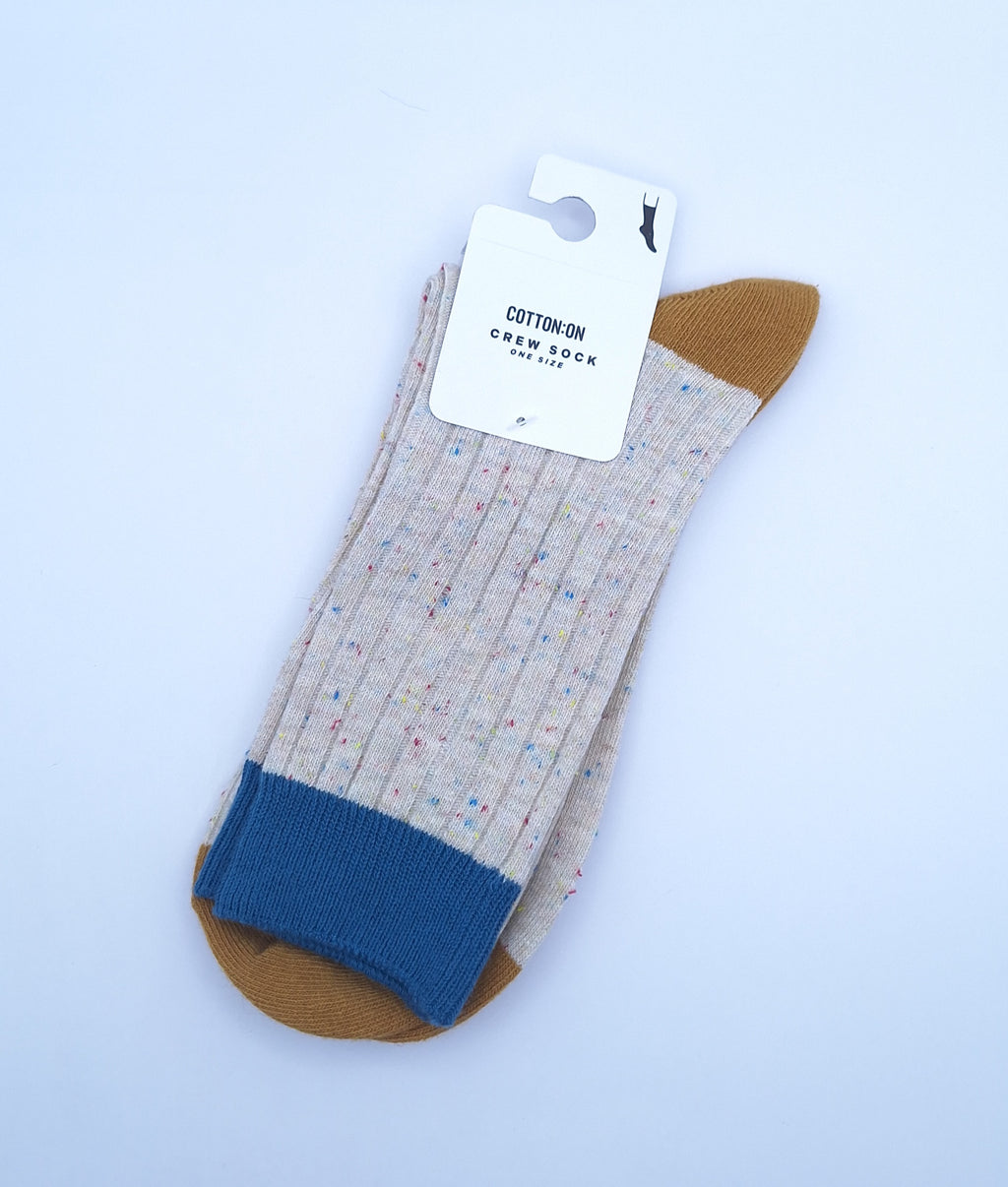 Cotton On Women's Speckle Crew Sock