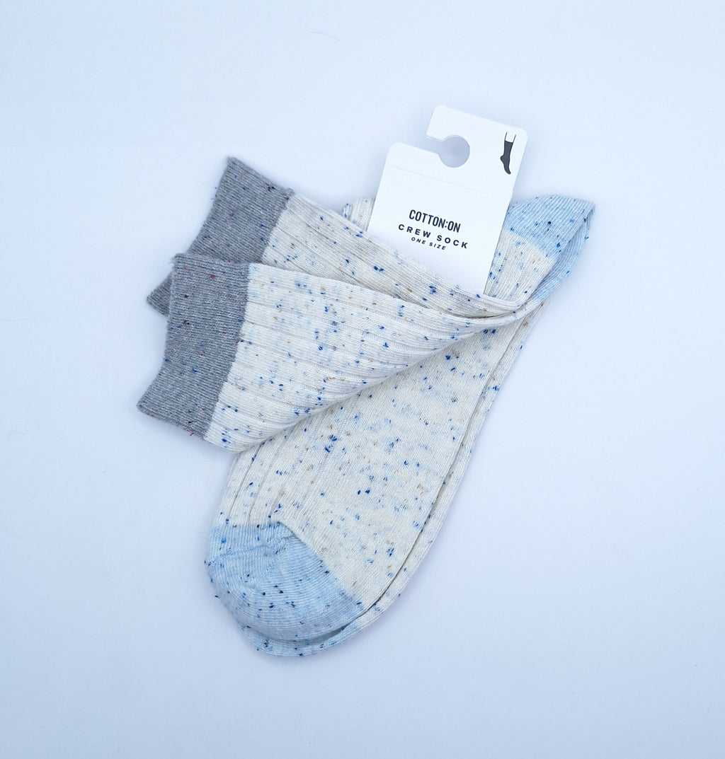 Cotton On Women's Speckle Crew Sock