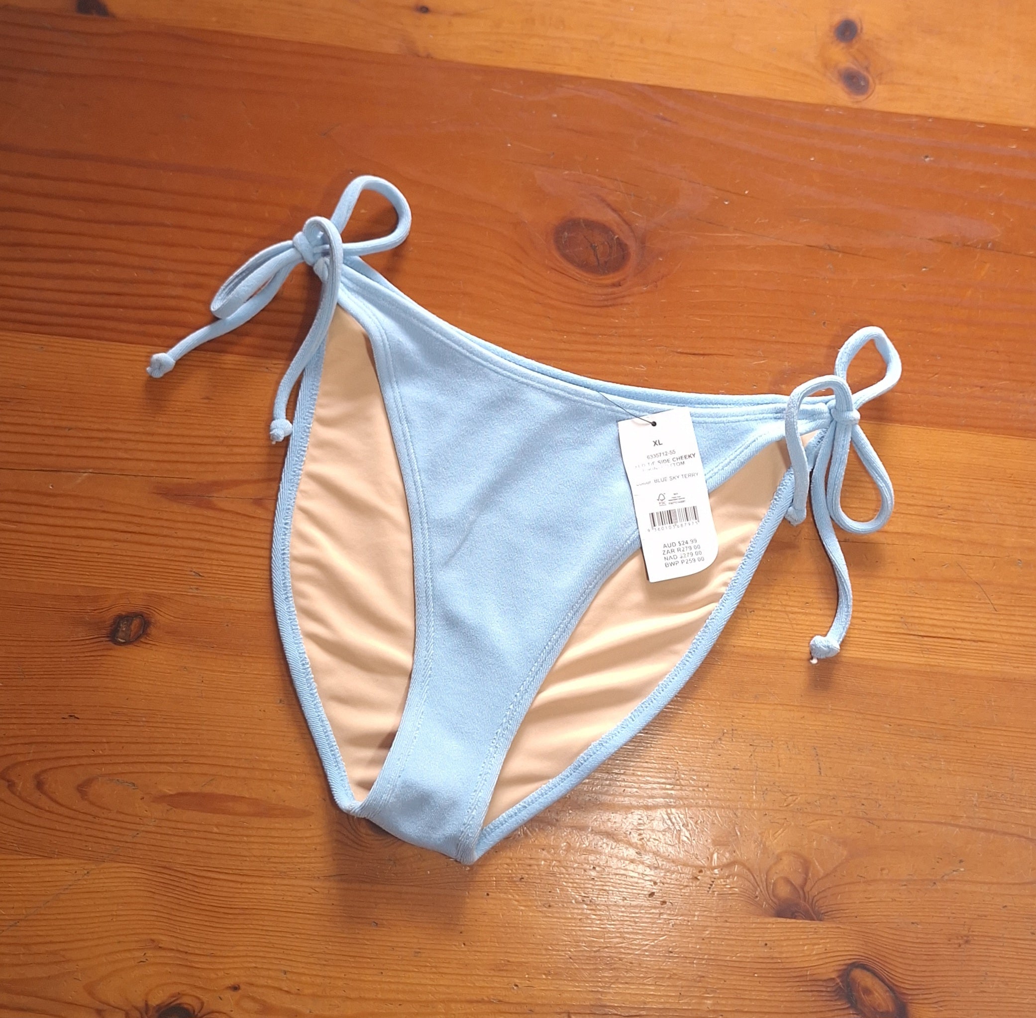 Cotton On Fixed Tie Side Cheeky Bikini Bottom