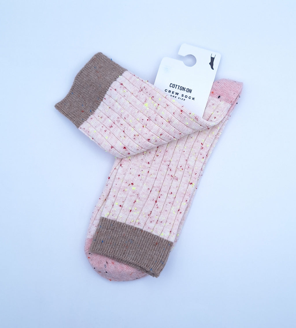 Cotton On Women's Speckle Crew Sock