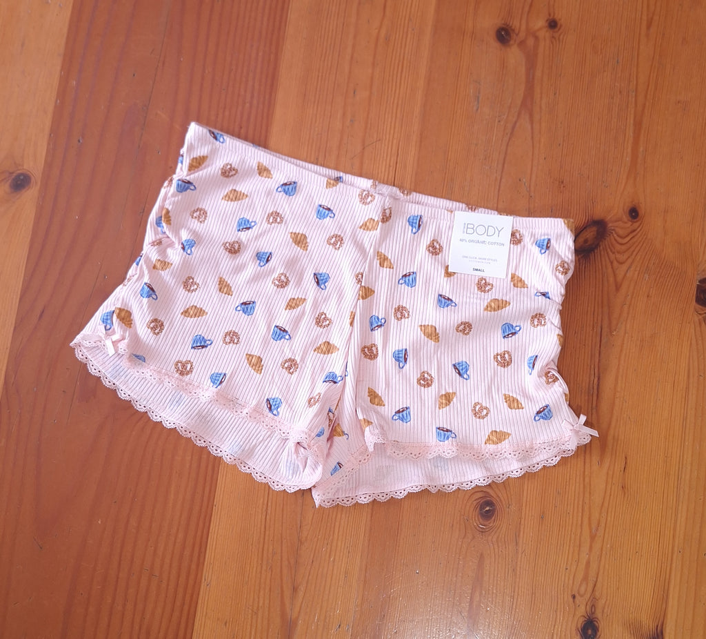 Cotton On  Rib Lace Ruched Boyshort