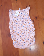 Cotton On  Women's Rib Lace Ruched Tank
