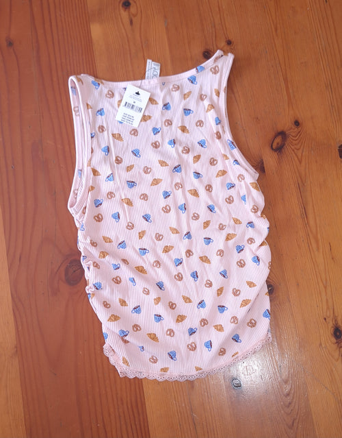 Cotton On  Women's Rib Lace Ruched Tank