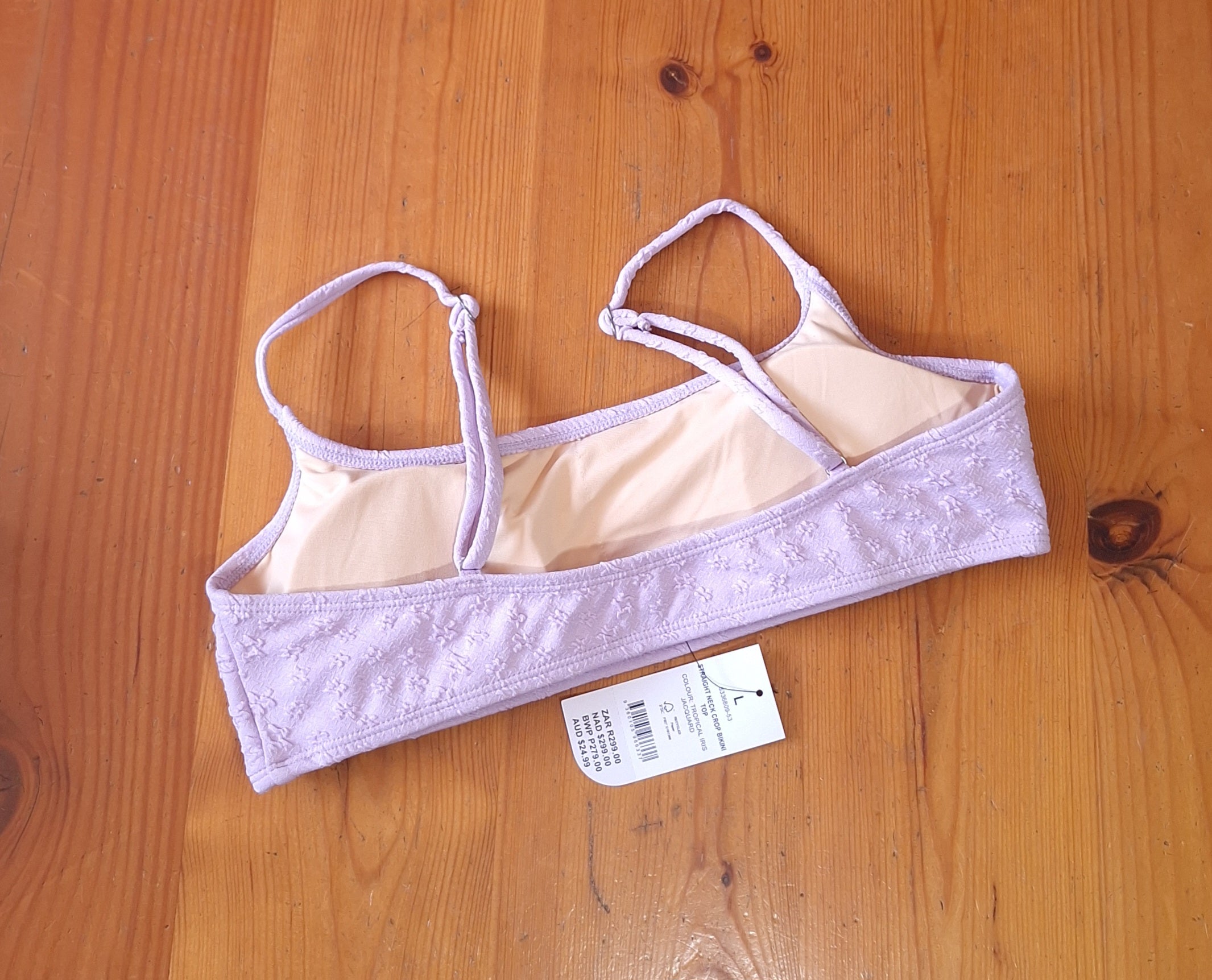 Cotton On Straight Neck Crop Bikini Top