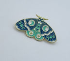 Brooch Pin Enamel Butterfly Starry Moon