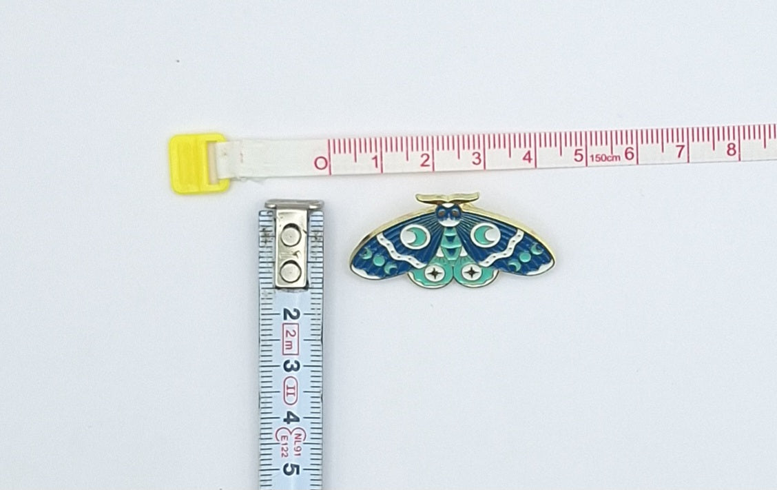 Brooch Pin Butterfly Starry Moon