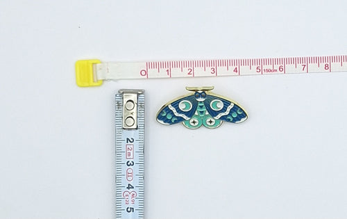 Brooch Pin Enamel Butterfly Starry Moon