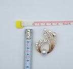Brooch Pin Alloy Victorian-style crystal/Rhinstone