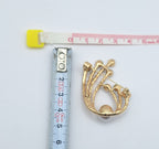 Brooch Pin Alloy Victorian-style crystal/Rhinstone