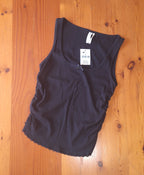 Cotton On  Women's Rib Lace Ruched Tank