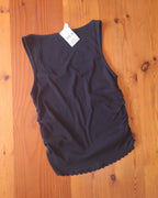 Cotton On  Women's Rib Lace Ruched Tank