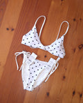 Cotton On Womens Bikini set Scoop Tie Back Bikini Top, String Tie Side Cheeky Bikini Bottom