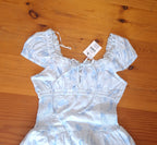 Cotton On Women's Mini Dress, Breezy Bouquet Duck Egg Blue