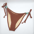 Cotton On Womens Coconut Shell Crepe. Fixed Tie Side Cheeky Bikini Bottom