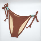 Cotton On Womens Coconut Shell Crepe. Fixed Tie Side Cheeky Bikini Bottom