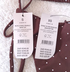 Cotton On Womens Bikini Set Christie Micro Spot Espresso