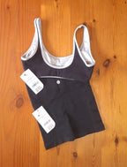 Cotton on Womens Gym Set:Ultra Soft Low Back Crop and Seamless Pocket Shortie Short