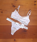 Cotton On Womens Branded Balconette Bralette and Tanga G String Brief Set
