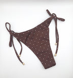 Cotton On Women's String Tie Side Brazilian Bikini Bottom