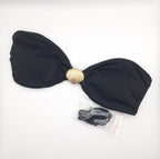 Cotton On Womens Strapless Gathered Bandeau Bikini Top