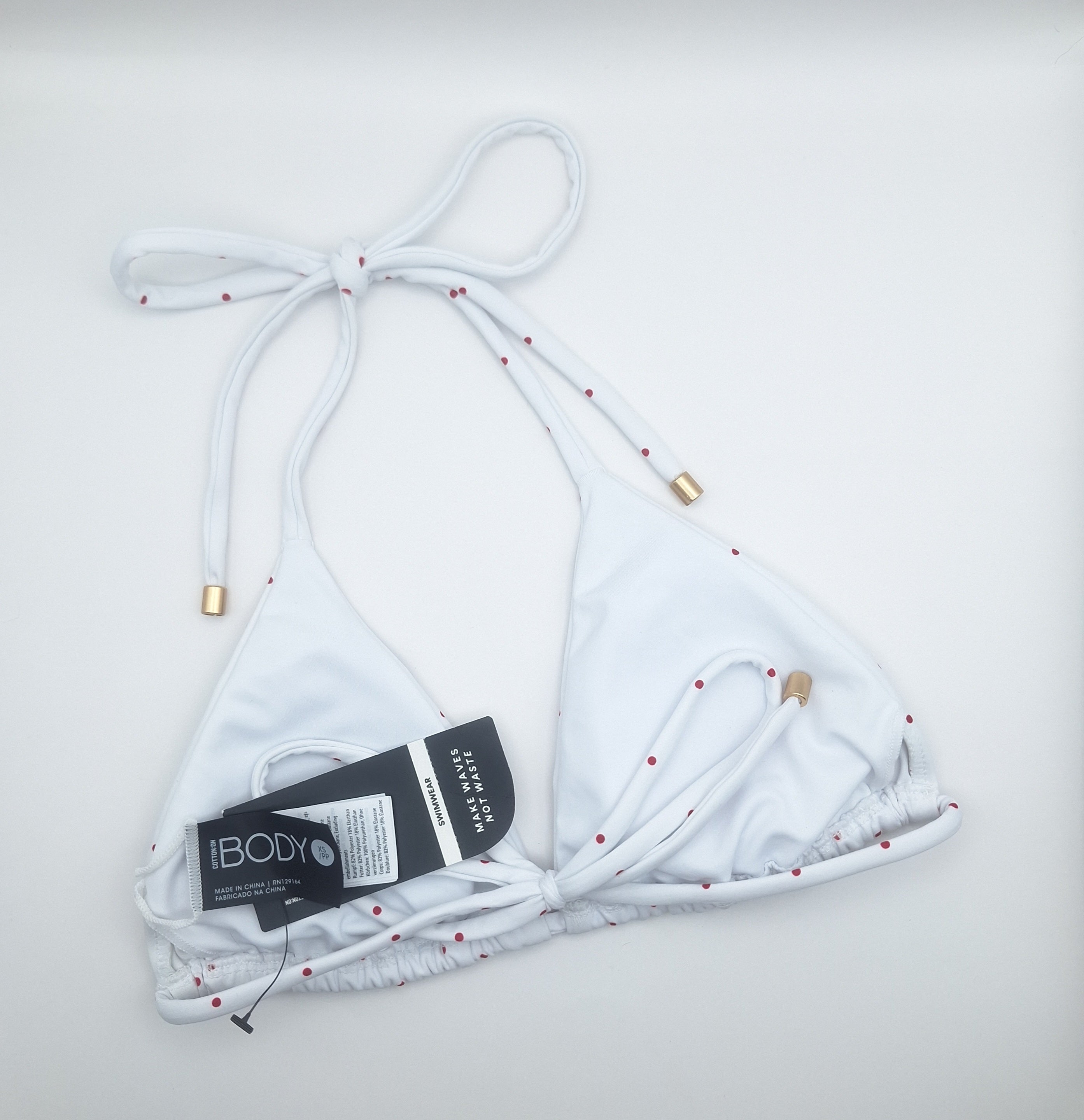 Cotton On Womens String Triangle Bikini Top